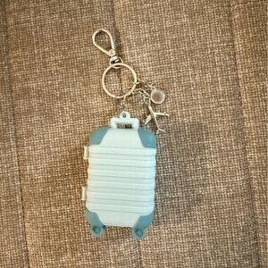 Bath & Body Works Blue and White Keychain Holder